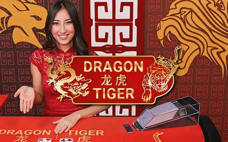 Tenta la fortuna con Dragon Tiger dal vivo su Betsson casinò.