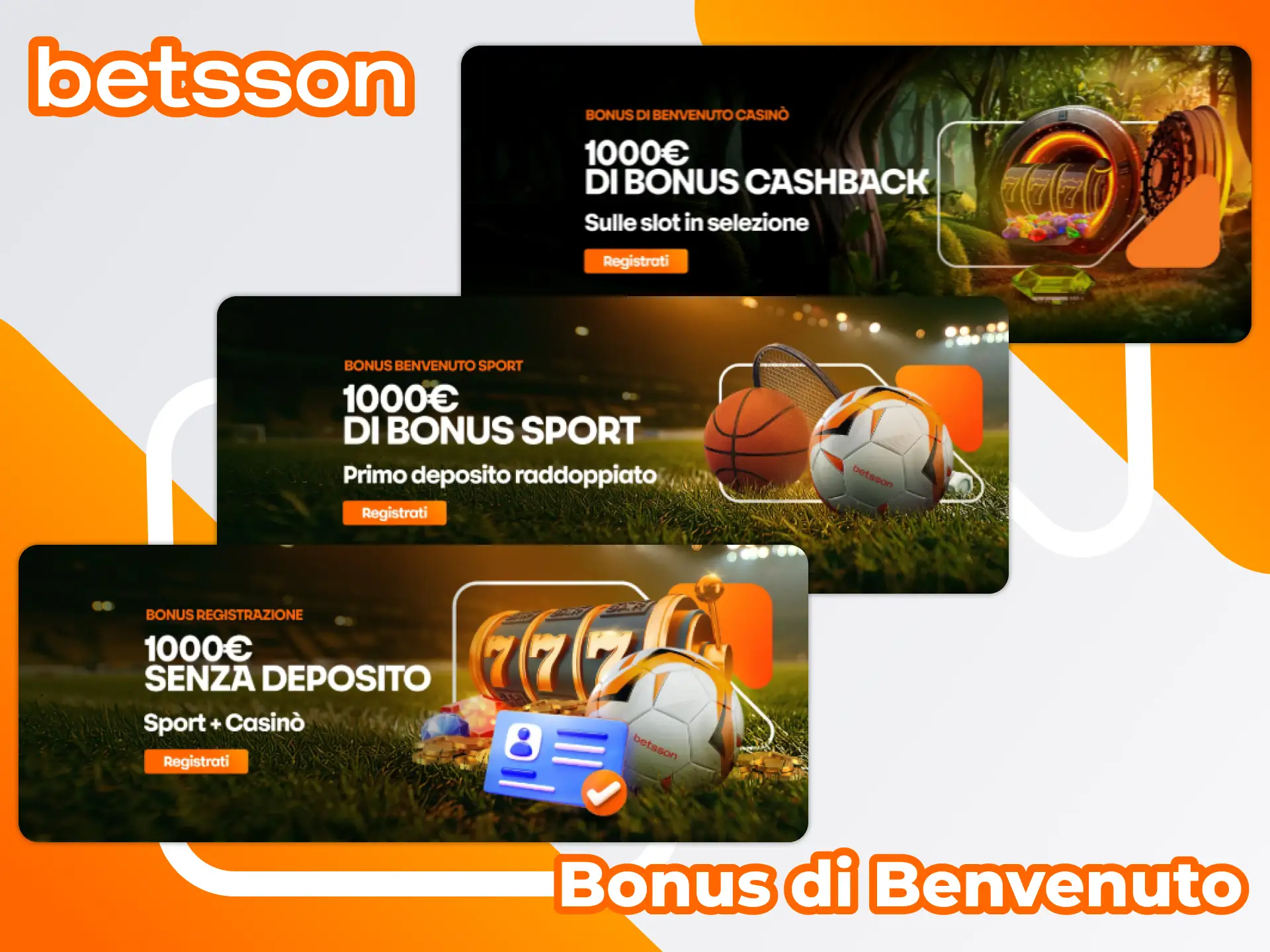 Bonus di Benvenuto Betsson fino a 1000 EUR